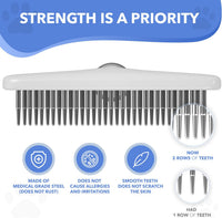 DOGI Deshedding Brush, Undercoat Rake for Dogs, Cats, Matted - White - image 4