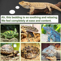 Reptile Carpet, Reptile Mat, Bearded Dragon - 2 PCS / Black 18"×79" - image 2