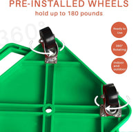 Romrex 2 pack floor scooter boards with handles, ring and beanbags - view 5