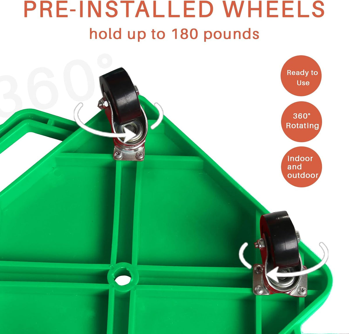 Romrex 2 pack floor scooter boards with handles, ring and beanbags - view 5