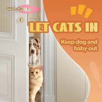 TGIOW Cat Door Latch, Cat Door Stopper Keep Open 2.5-6", White - 2pcs-pink - image 2