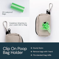 MalsiPree Walking Set with Retractable Dog Leash, Poop Bag Holder, Leak Proof 12 Oz Dog Water Bottle, Flashlight & 20 Poop Bags - 9.8ft Leash Retractable for Small to Medium Pet (Sand & Teal, 12 Oz)
