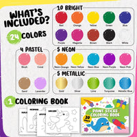 24 Thin Washable Paint Sticks for Kids - 24 Thick - image 2
