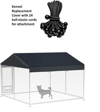 Outdoor Dog Kennel Cover 10' x 10' Replaceable Top Cover - Black / 10' x 10' - image 3