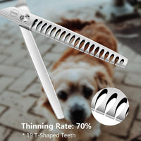 Curved Dog Grooming Scissors, Trimming Face and Paws. - Chunker / 7.0" - image 3