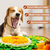 Snuffle Mat for Dogs, Pet Snuffle Mat for Small and Medium Dogs - Orange / One Size - image 2