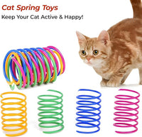 Interactive Cat Toys Ball - 2025 New Gen with 360° Auto-Rotation Smart Obstacle Avoidance,Includes 4 Cat Spiral Spring,Ideal Kitten Toys for Bored Indoor Cats (Yellow, Cat Toy Ball)
