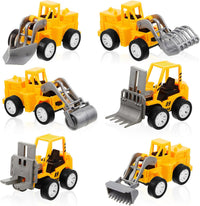 Sosation 72-piece mini construction party favor trucks with cranes, forklifts and excavators - view 4
