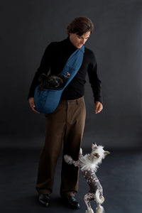 Noah & Paw Dog Sling Carrier for Small Dogs 5-18lb - Light Blue (Denim) / 18.0"L x 10.0"W x 5.5"H - image 2