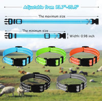 5 Pack Reflective Goat Collars with Bells, Anti-Lost Pet Collar - Reflective Multi-colored - image 2