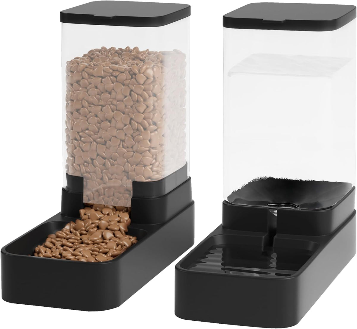 Automatic Cat Feeder and Water Dispenser in Set with Pet Food Bowl - 3.8L