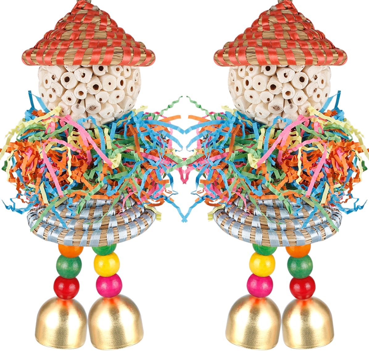 Bird Toys, Cockatiel, Conure, Love Birds, Parakeets - Medium D
