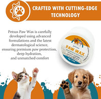 Natural Dog Paw & Nose Balm – Moisturizing Paw Wax with Dead Sea Minerals | Lick-Safe, Organic Balm for Dry, Cracked Paws & Dry Noses | Heat, Ice & Terrain Protection – 1.75 oz