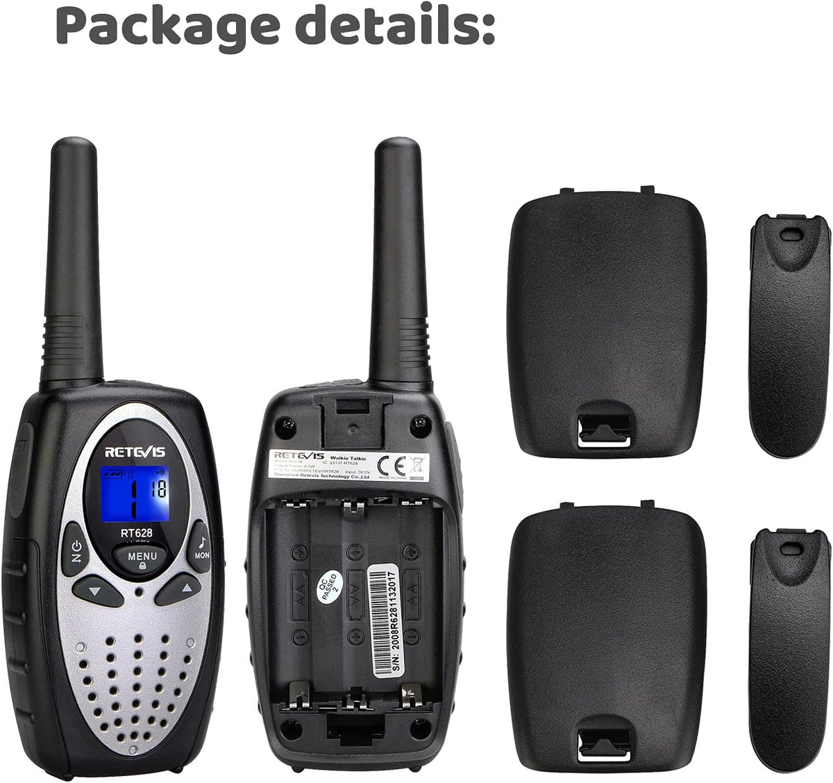 Retevis RT628 Walkie Talkies for Kids - Silvery / 4 - image 4