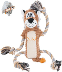 Squeaky Monkey Dog Toy for Large Dogs – Essentials for Dogs - Lion Shape