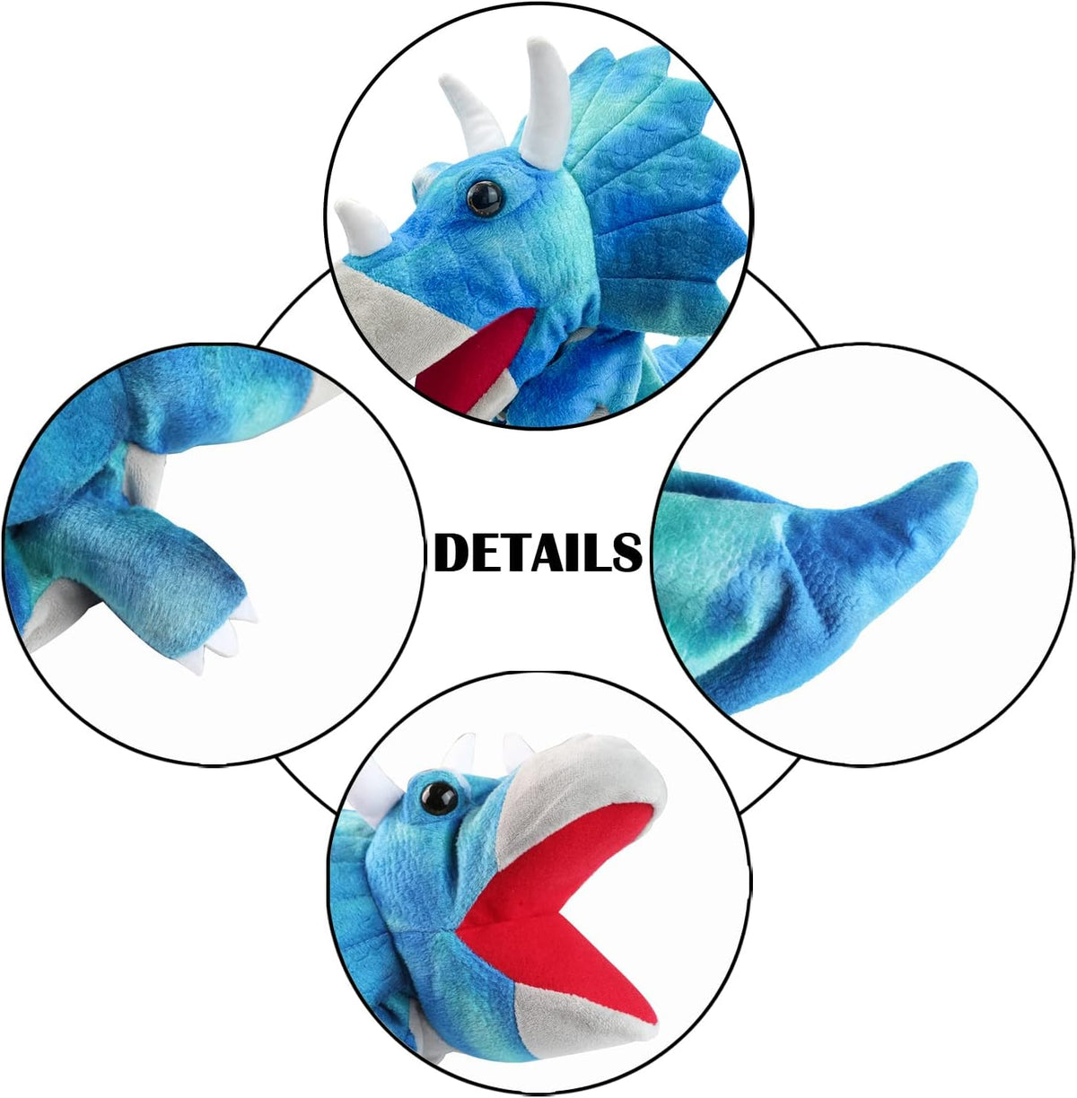 Puppet Hand Puppets for Kids - Dinosaur 3 - image 3