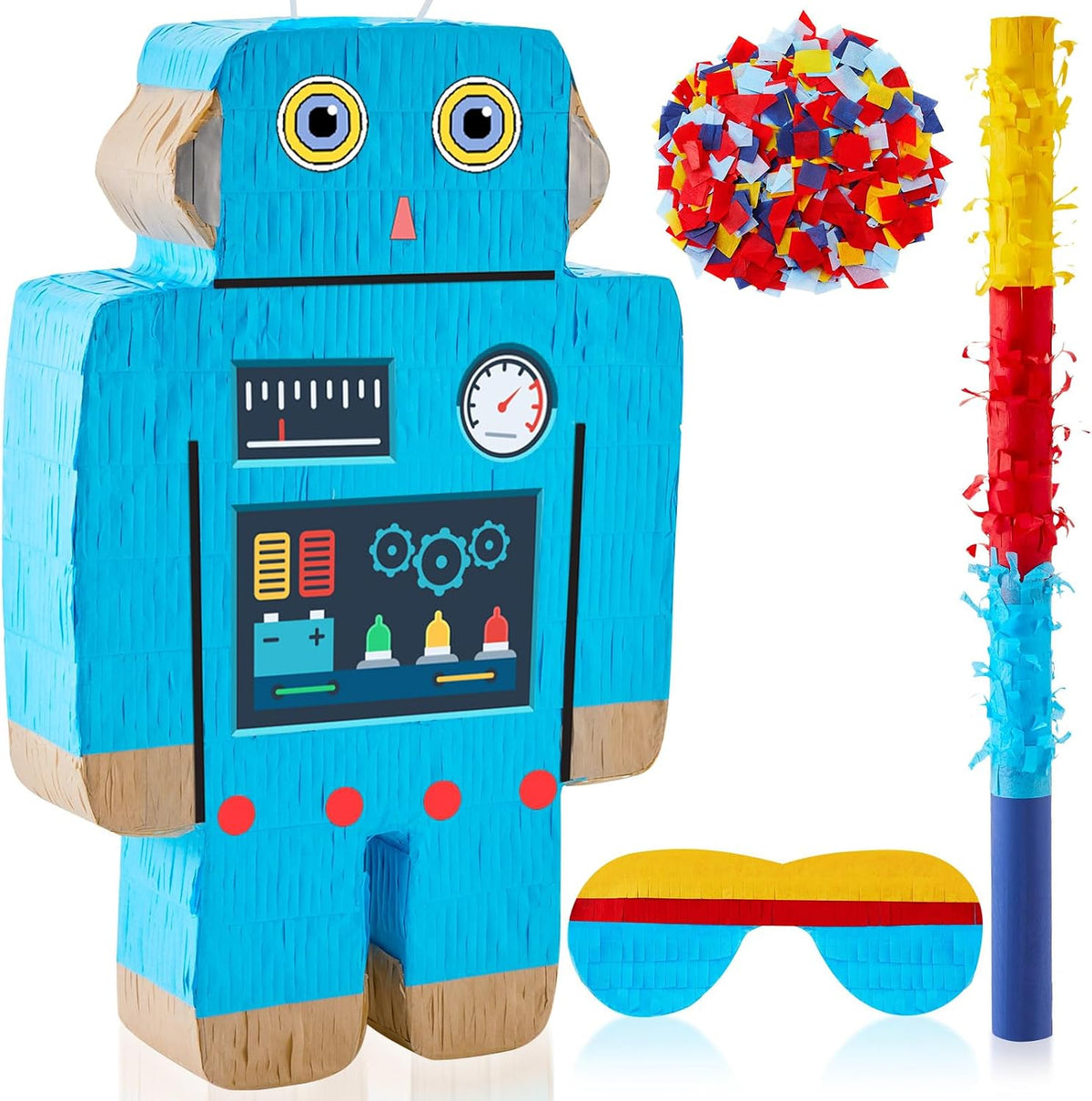 Lewtemi Robot Piñatas Birthday Party Favor - Robot Style