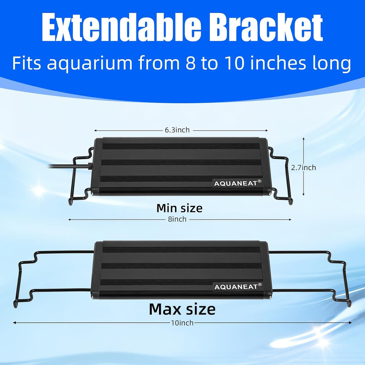 AQUANEAT LED Aquarium Light for 12 Inch Fish Tank - 8"-10" - image 2