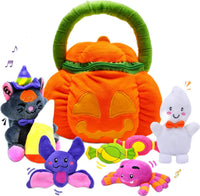 JOYIN baby pumpkin Halloween playset with play pieces and a pumpkin basket - view 3