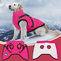 Winter Dog Coat with Harness Built in Waterproof Dog Jackets Warm Pet - Pink / L(Suggest 8-11 lbs) - image 3