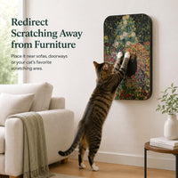 Cat Wall Scratcher, Art Cat Scratching Board for Indoor Cats – Essentials for Cats - Flower Garden - image 3