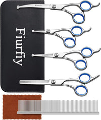 6-in-1 Dog Grooming Scissors - Blue 6 in 1