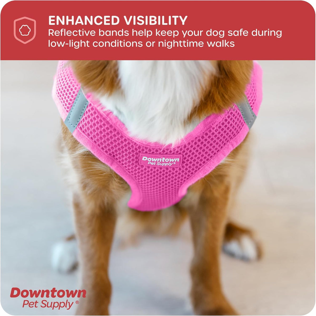 Downtown Pet Supply Step in Dog Harness for Teacup Dogs & Cats No Pull - X-Small / Pink - image 4