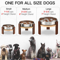 Feedoo Elevated Dog Bowl Stand - 4" Height 1-Cup Slow Feeder - image 3