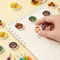Yopyame 60 pack fall mini erasers shaped like maple leaves, pumpkins, acorns and bears - view 8