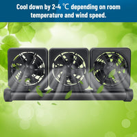Aquarium Fan 2 3 4 Heads, Aquarium Chillers Cooling Fan Adjustable Fish Tank Cooling Fan with 2 - 3 head - image 3