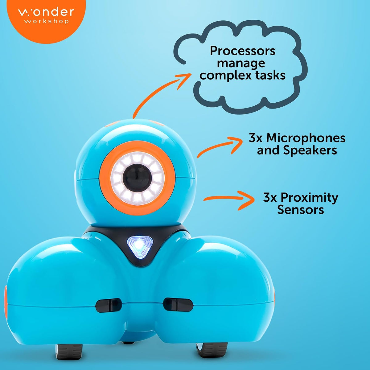 Wonder Workshop Dash Robot, Coding Robots for Kids 6 and Older - Dash Robot (Pack of 2) - image 2