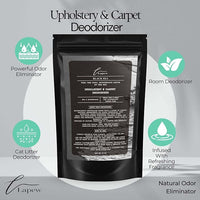 Black Sea Carpet Freshener Powder: Powerful Odor Eliminator for Home, Upholstery Deodorizer, Carpet Deodorizer, Pet Urine, Cat Litter Box - Black Sea Fragrance.