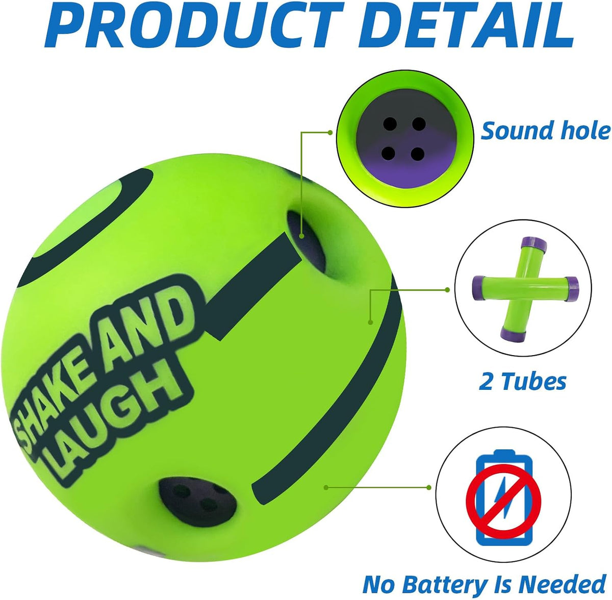 Dog Toys Ball, Interactive, M - Original / S 3.14 in (8 cm) - image 2