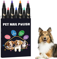 9 Colors Dog Nail Polish Pens Quick Dry, Dog Safe Nail Polish - 7 Pcs