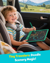 TEKFUN LCD Writing Tablet for Kids, Mess Free Doodle Board - Darkgreen / 12 inch - image 3
