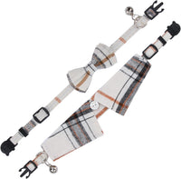 Faleela Breakaway Cat Collar with Bells - 2023new-Beige - image 2