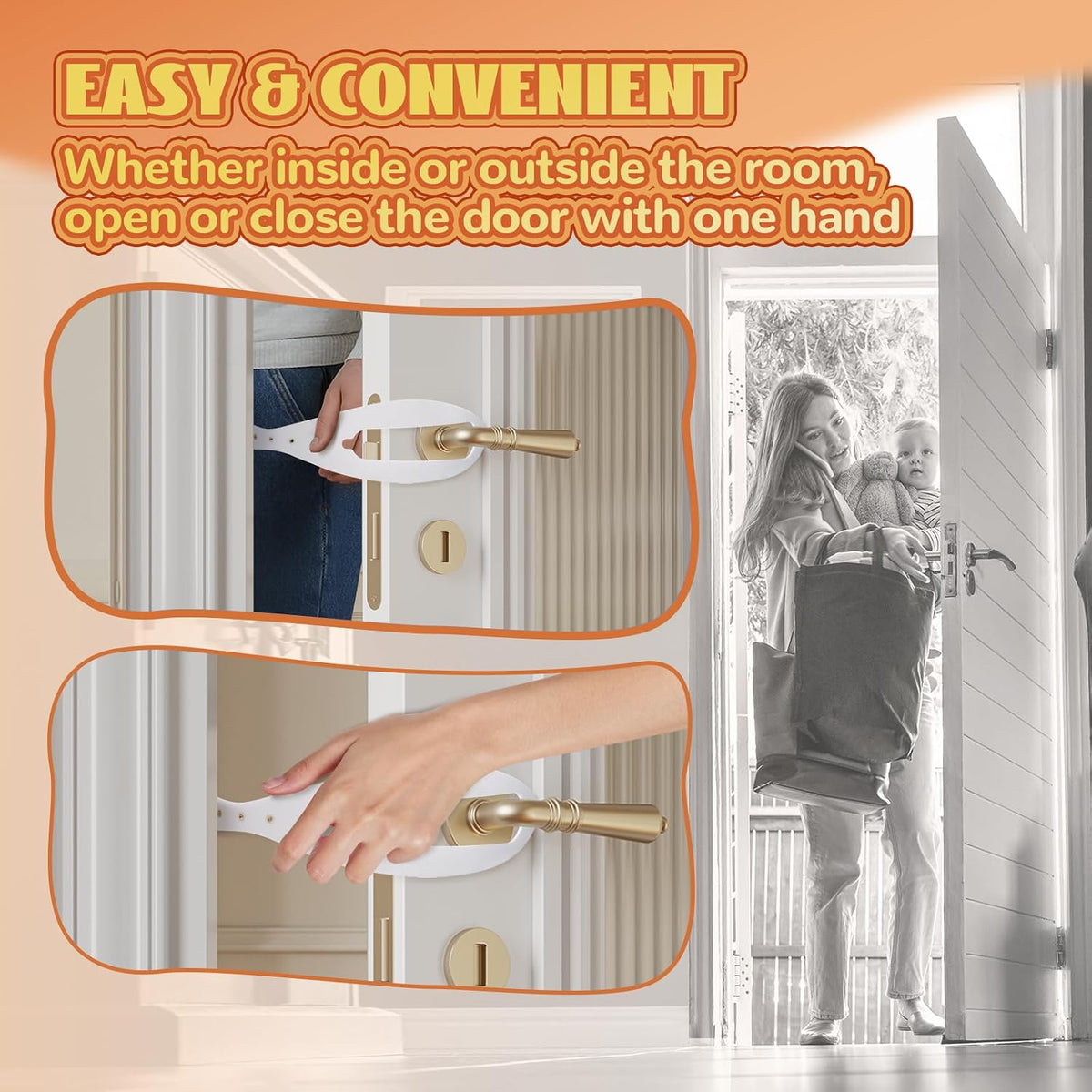 TGIOW Cat Door Latch, Cat Door Stopper Keep Open 2.5-6", White - 2pcs-white - image 2