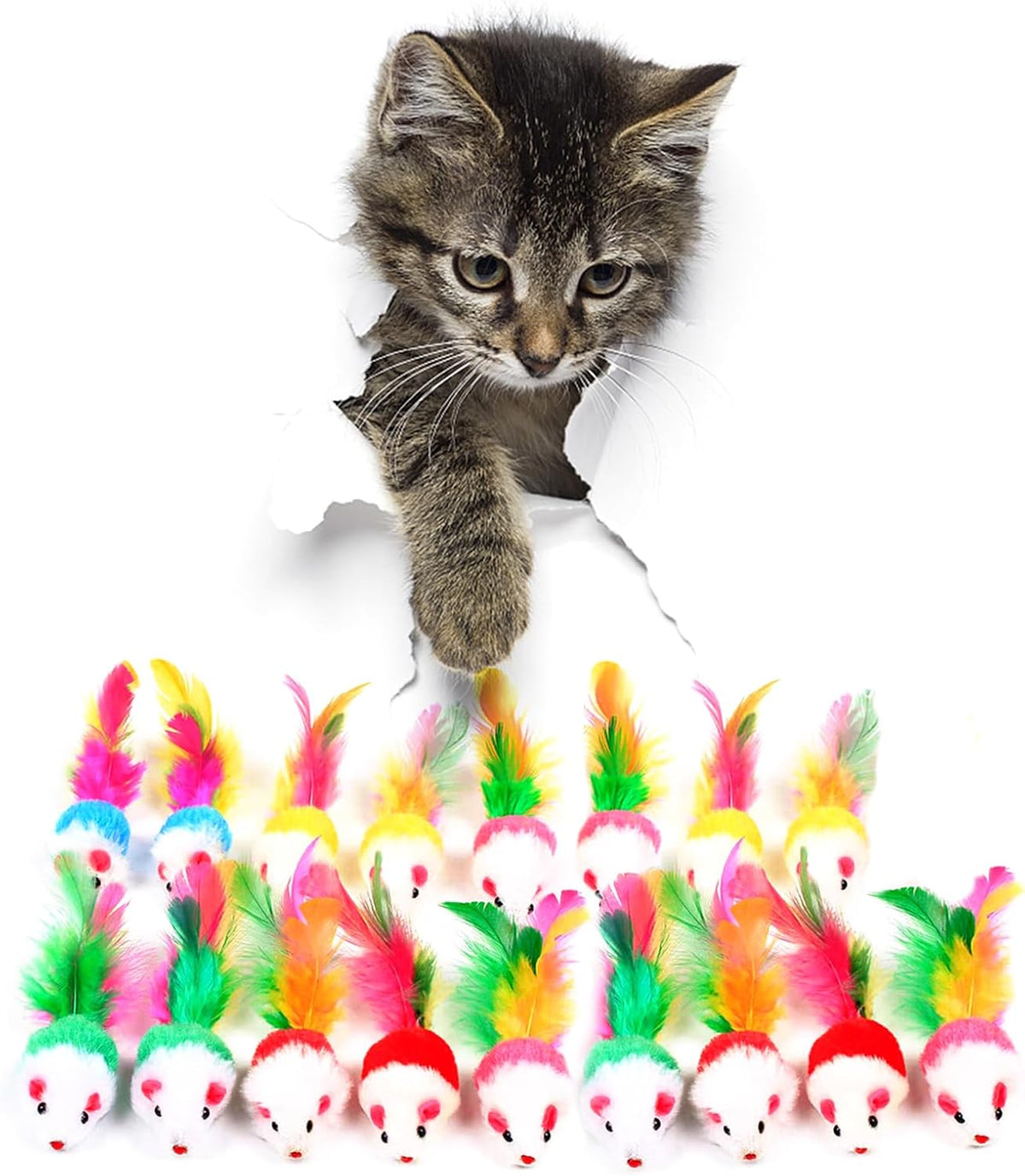 FYNIGO Cat Mouse Toys 17 Pack