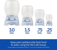 Petmate Pet Cafe Gravity Water Dispenser - Pearl Ash Blue / 0.25 GAL - image 3