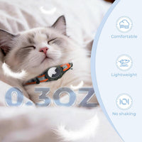 Reflective AirTag Cat Collar - Orange / Breakaway(8.5"-12") - image 4