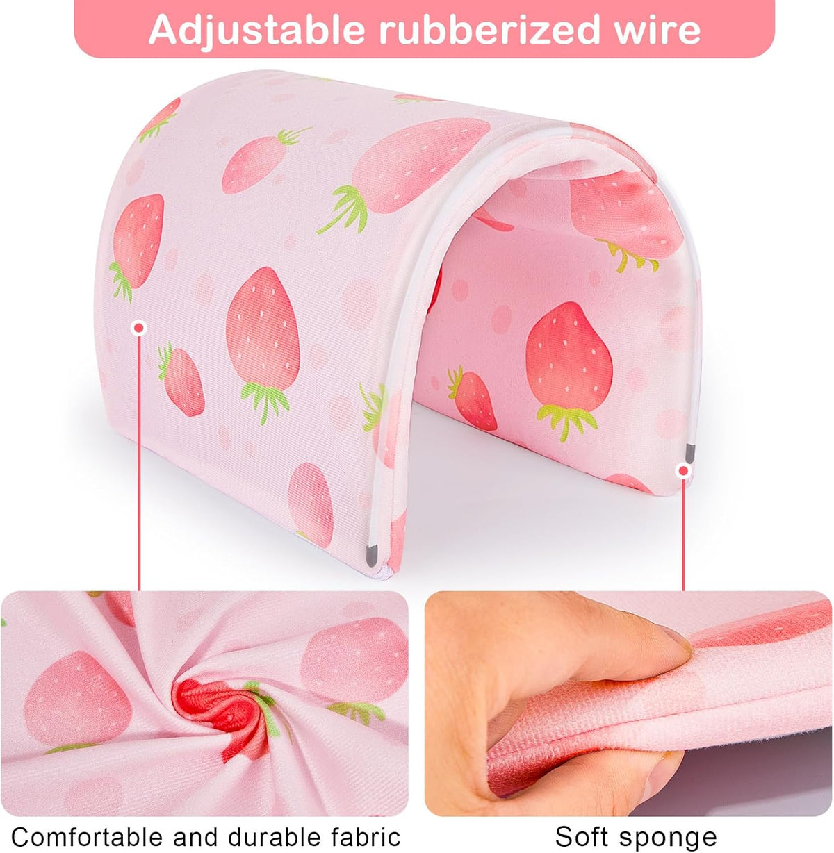 Bienbee Guinea Pig Tunnel, Guinea Pig Hideout - Pink Strawberry - image 3