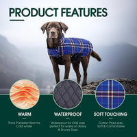 Kuoser Waterproof Dog Coat - Navy / Medium (Pack of 1) - image 2