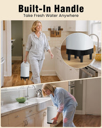PETNF 2.4 Gallon Automatic Dog Water Bowl Dispenser with Handle – Essentials for Dogs - B:Water Dispener With Filter - image 4