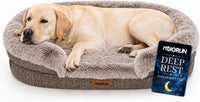 Miorun Fluffy Orthopedic Dog Beds Large Sized Dog - Sand / XL(48", UP to 110lbs)