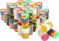 Blue Panda 48-pack mini kaleidoscopes for kids in six colorful designs