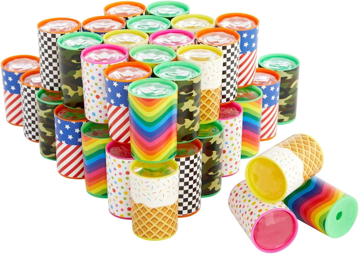 Blue Panda 48-pack mini kaleidoscopes for kids in six colorful designs