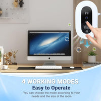 Home Air Purifier for 99% Strong Odor Pets Pooph Cat Litter Deodorizer Plug in Ionizers Air Freshener for Pets Litter Box Bathroom Kitchen Toilet Shoe Cabinet(1)