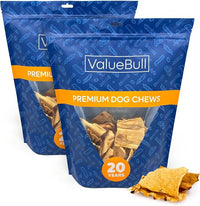 ValueBull USA Rawhide Chips, Chicken Infused, 4 Pound - Natural & Safe, USA Beef Hide, Long Lasting, Chemical Free, No Artificial Flavors