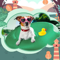 Small Dog Sunglasses UV Protection Goggles Eye Wear Protection with Adjustable Strap Doggy Heart Shape Anti-Fog Sunglasses for Pet Dogs Sun Glasses Doggie Windproof Glasses, Pink