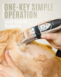 oneisall Dog Clippers Low Noise Grooming Kit for Dogs Cats Pets – Essentials for Dogs - Gold - image 4